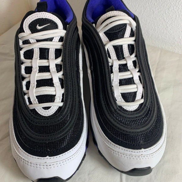 Nike Air Max 97 GS White/Black-Persian Violet 9215 - Picture 3 of 8